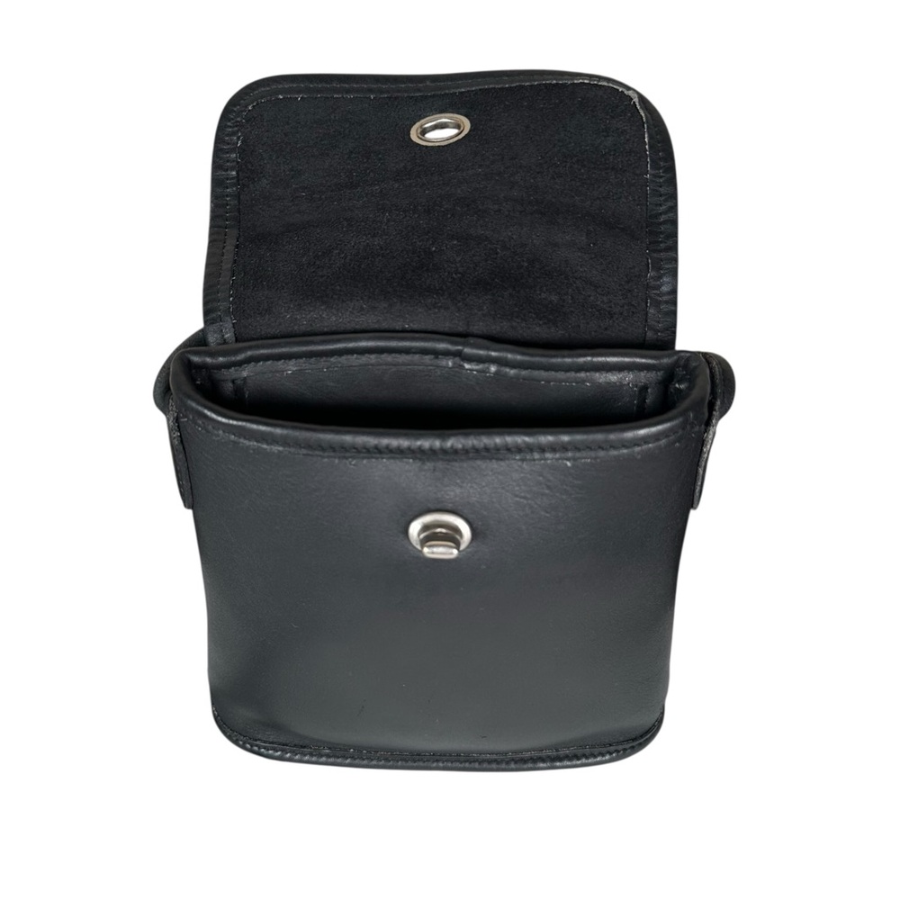 COACH Vintage #9049 Tango Flap Leather Crossbody Bag in black - Picture 11 of 16